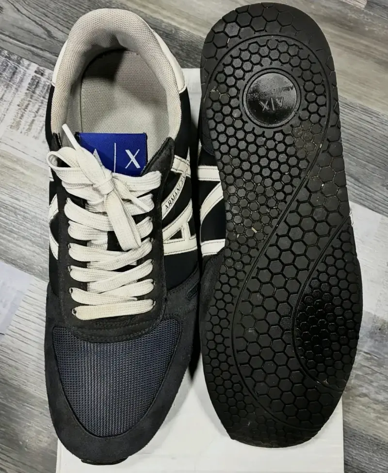 Zapatillas deportivas Armani Exchange negras y blancas - 2