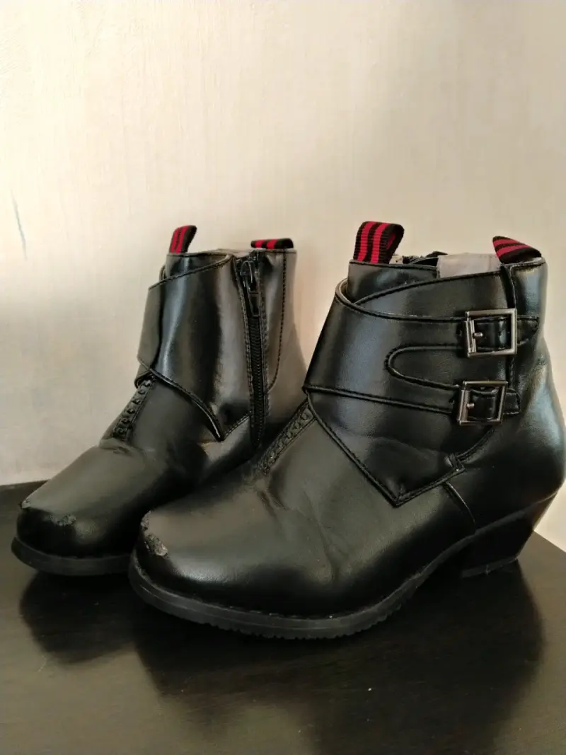 Zapatos Huaso Niño Talla 26, vestido de chinita - 4