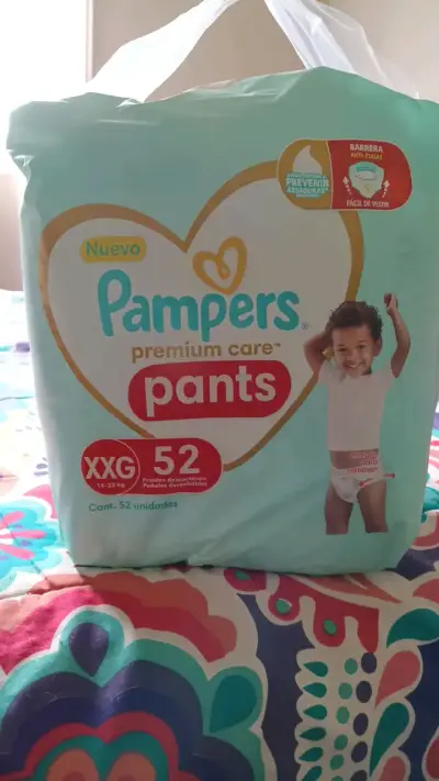Pañales Pampers Premium Care Pants XXG 52 unidades - miniatura 1