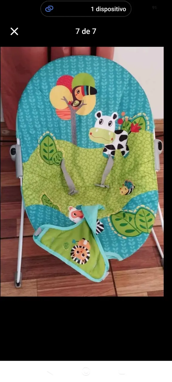 Silla mecedora para bebé con diseño animal - 1