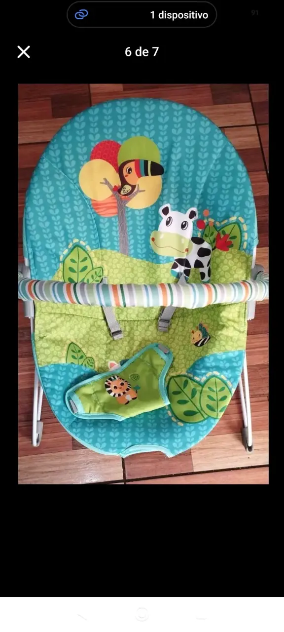 Silla mecedora para bebé con diseño animal - 3