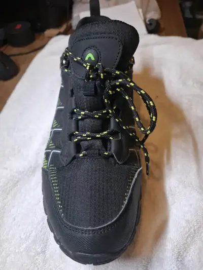 Zapatillas de Trekking Impermeables Negras y Verdes - miniatura 5