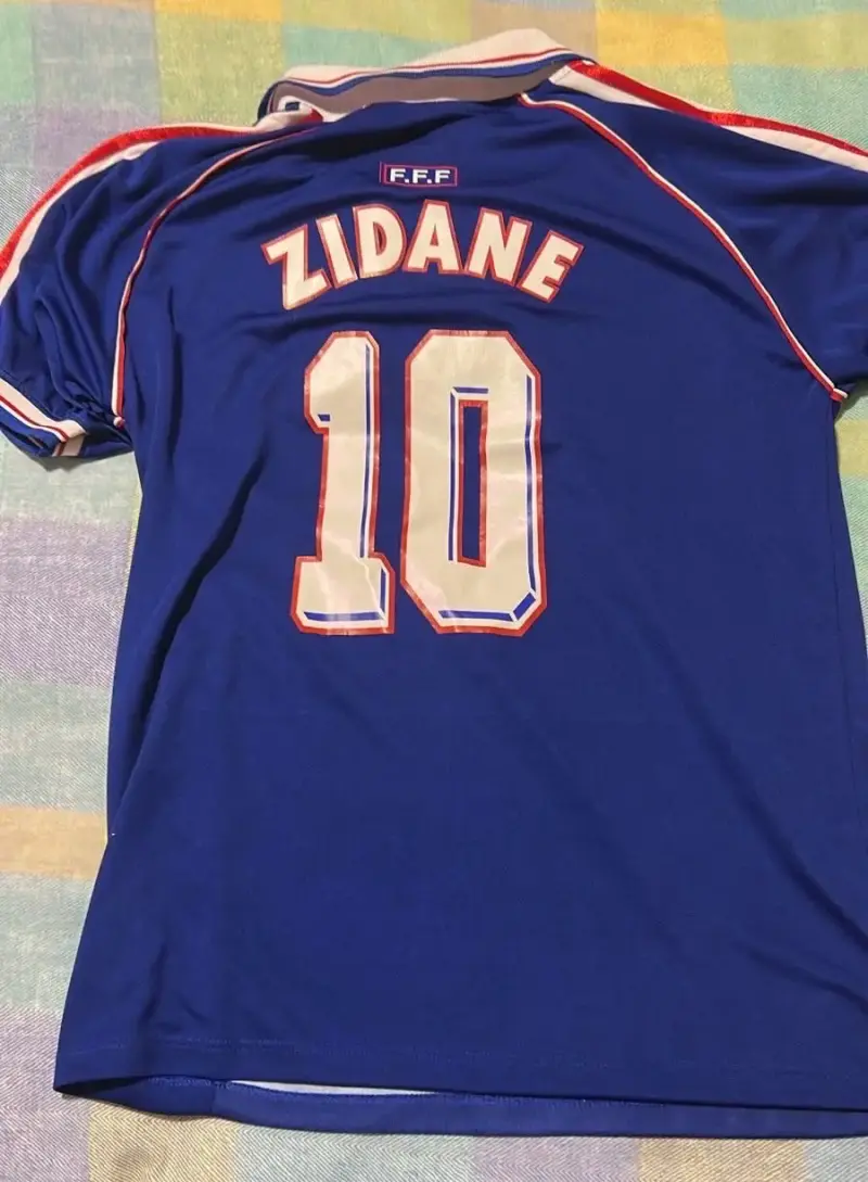 Camiseta Francia Mundial 1998 Zidane Adidas - 2