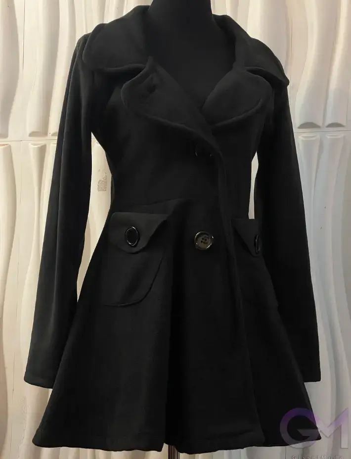 Abrigo elegante para mujer tela polar (nuevo) - 3