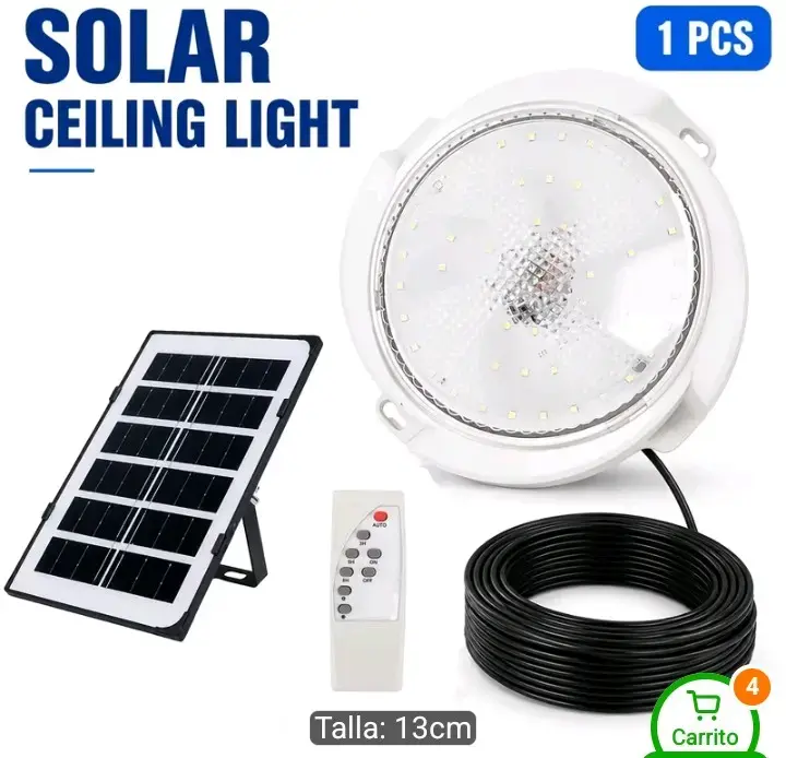 Luz solar de techo con control remoto - 5
