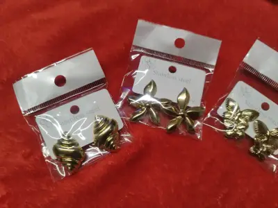 Set de Aros de Acero Inoxidable Dorado - miniatura 4