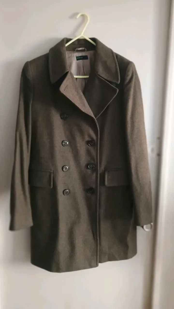 Abrigo verde olivo Stile Benetton para mujer - 1