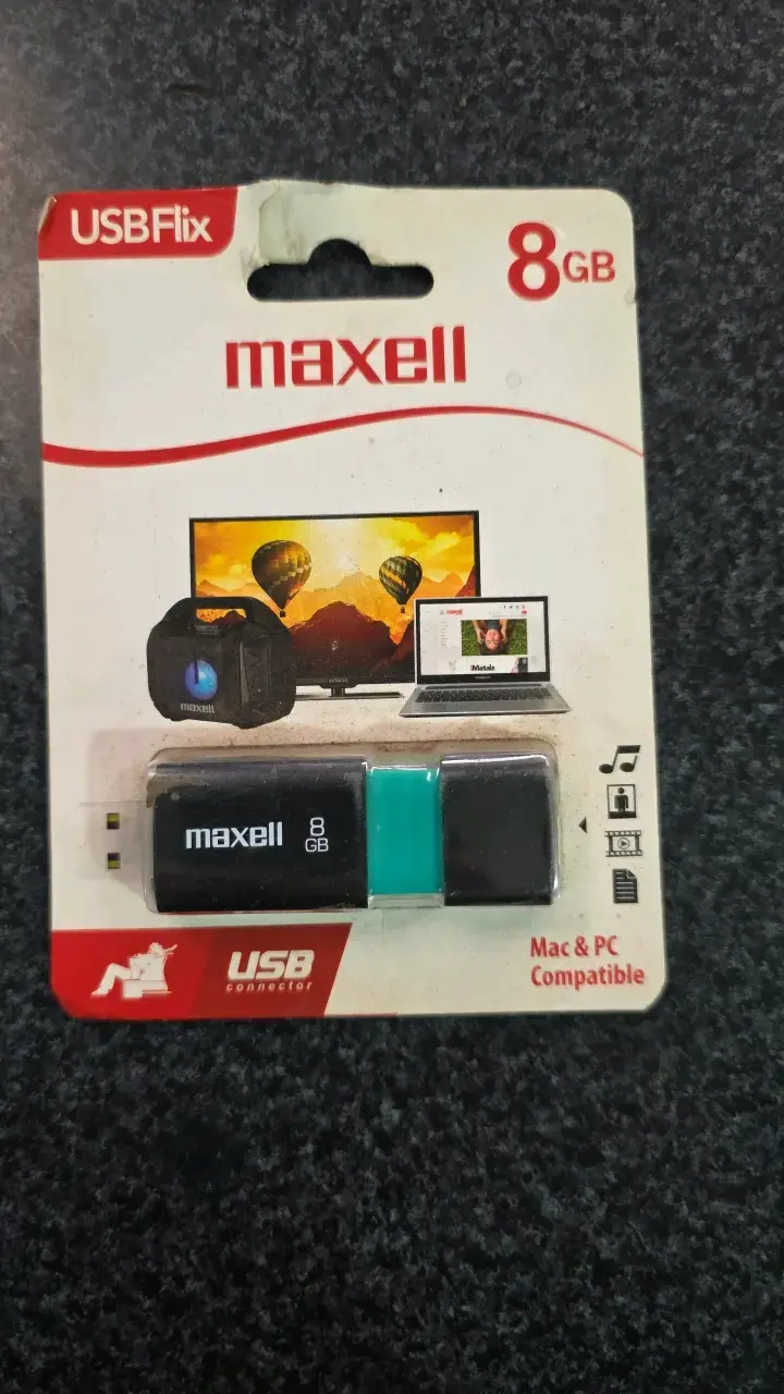 Pendrive Maxell 8GB USBFlix Mac y PC - 1