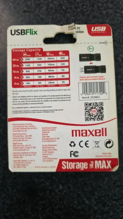Pendrive Maxell 8GB USBFlix Mac y PC - miniatura 2