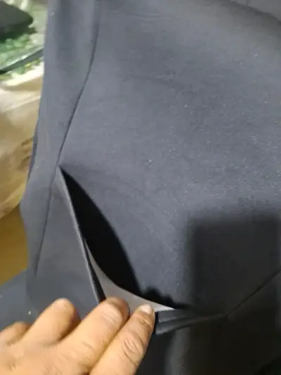 Funda de asiento para auto gris y negra - miniatura 5
