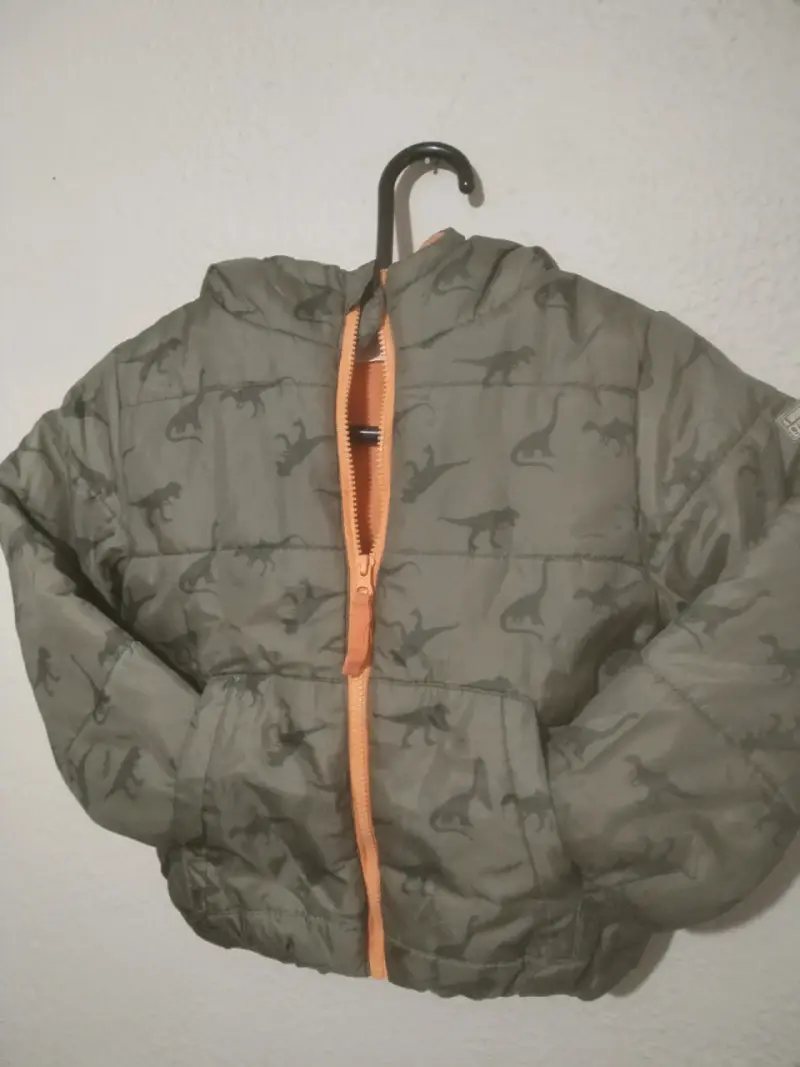 Chaqueta de niño con capucha y diseño de dinosaurios - 1