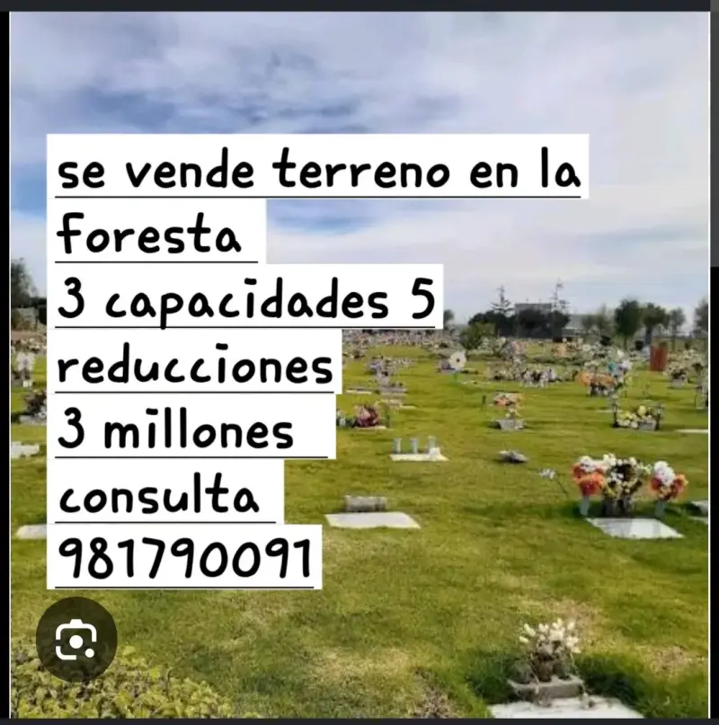 Terreno en cementerio La Foresta