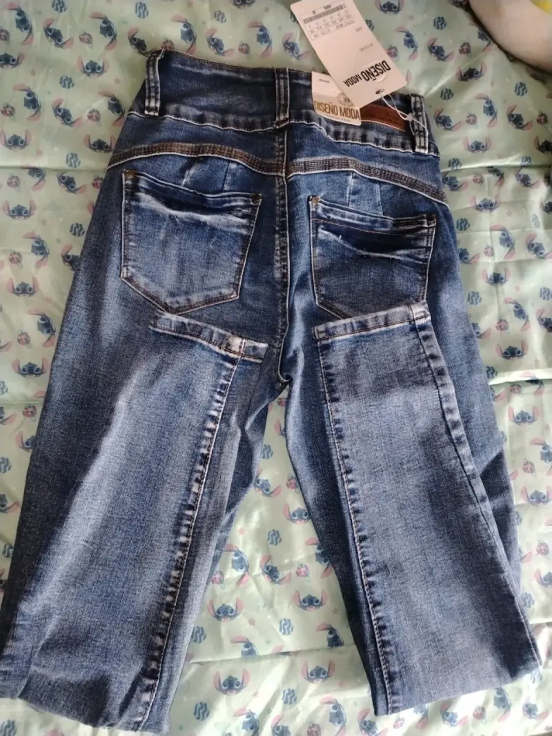 Jeans de mezclilla azul desgastados para hombre - 2