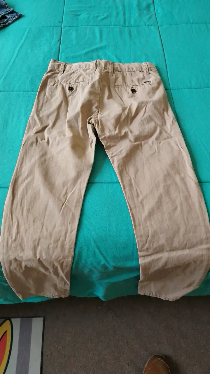 Pantalones beige casuales para niño talla 8 - 2