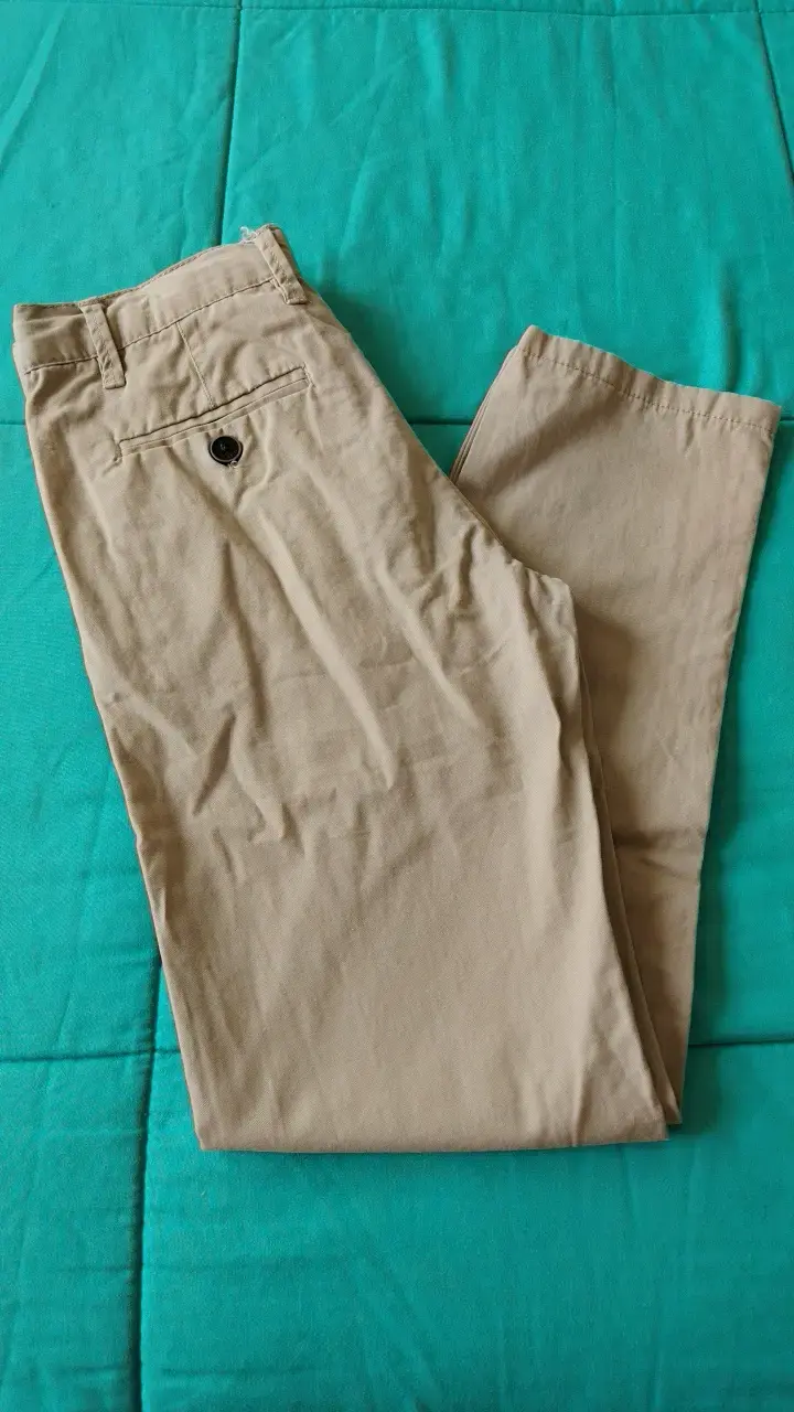 Pantalones beige casuales para niño talla 8 - 3