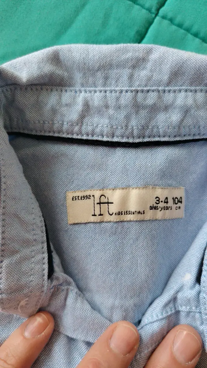 Camisa de niño azul claro talla 3-4 años - 4