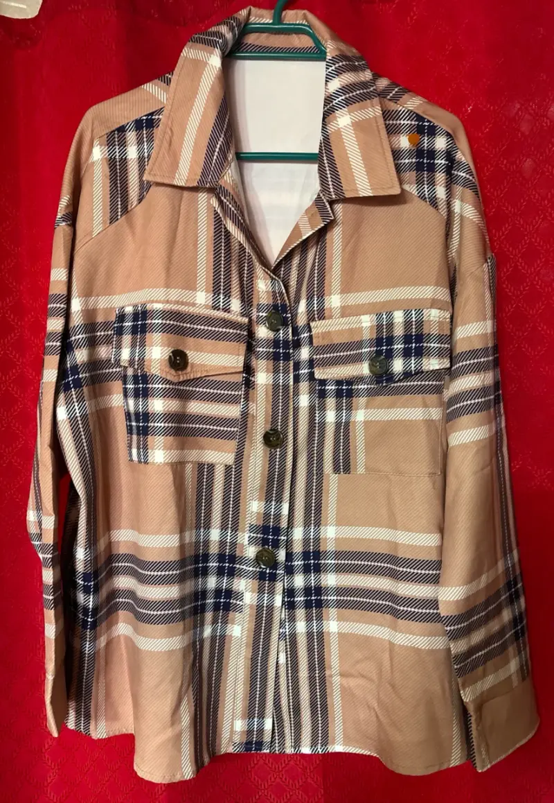 Camisa de cuadros de mujer