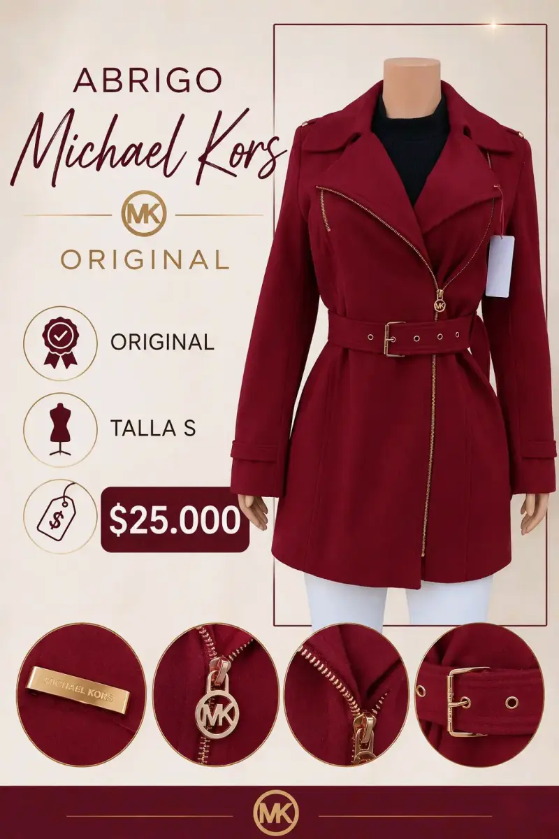 Abrigo Michael Kors Original Talla S