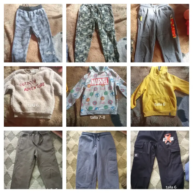 Lote de ropa infantil variada talla 6 - 1