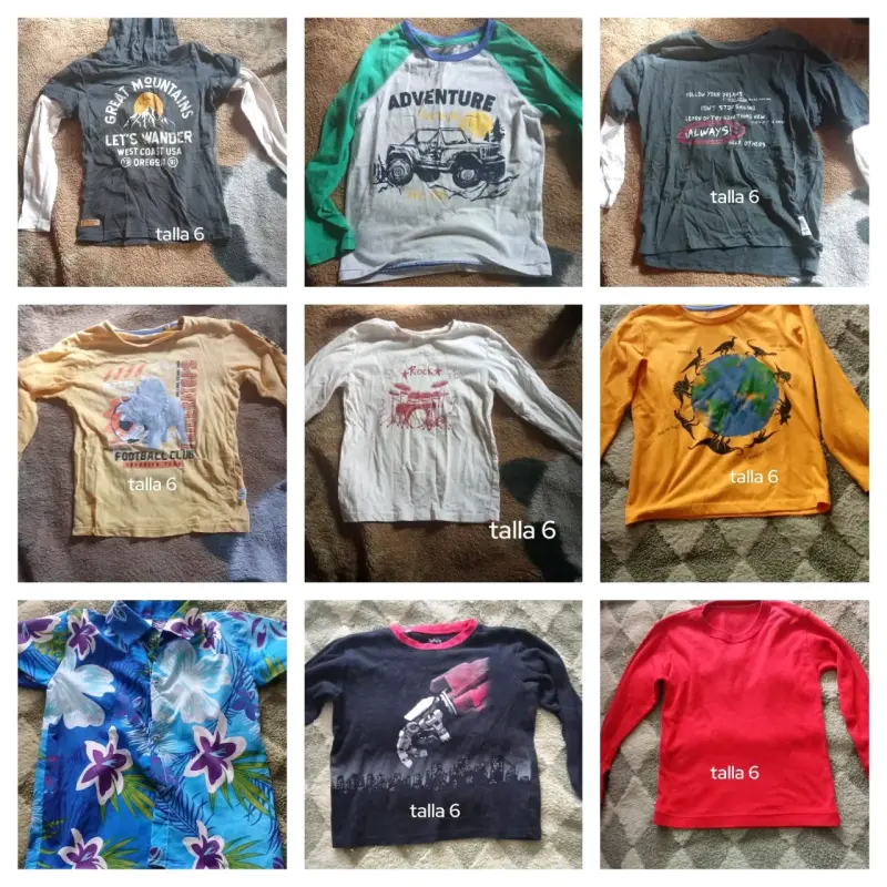 Lote de ropa infantil variada talla 6 - 2