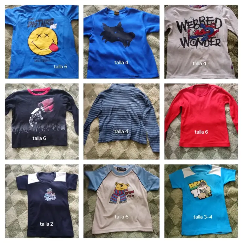 Lote de ropa infantil variada talla 6 - 4