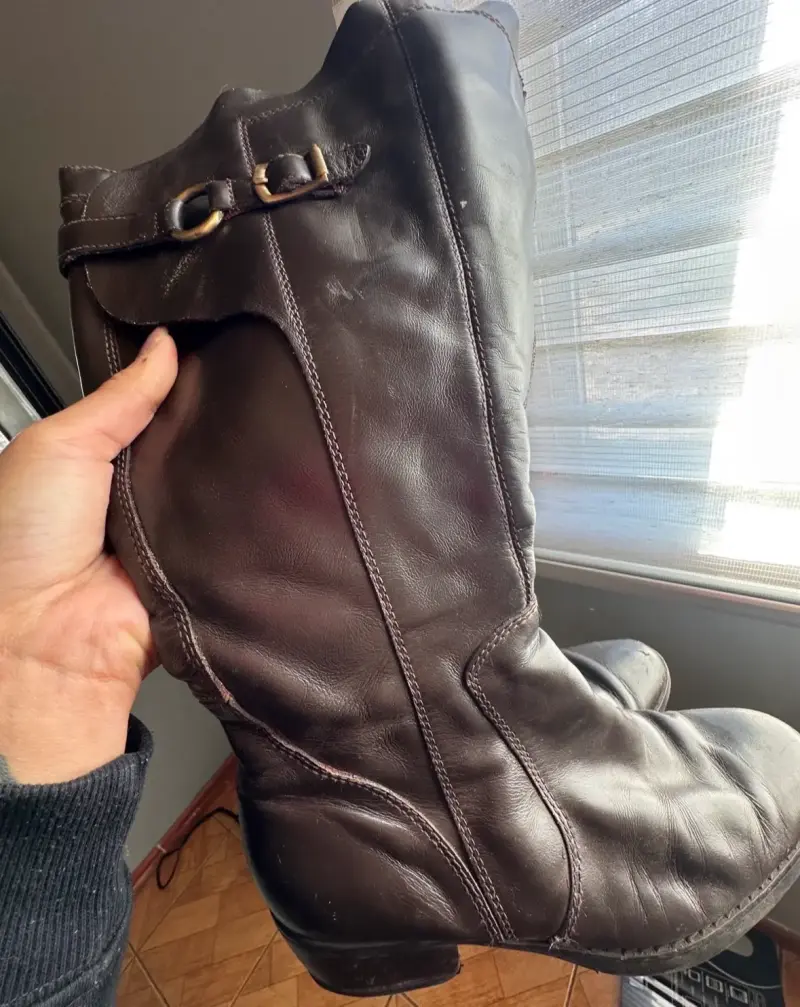 Botas de cuero Gacel marrón con hebilla - 3