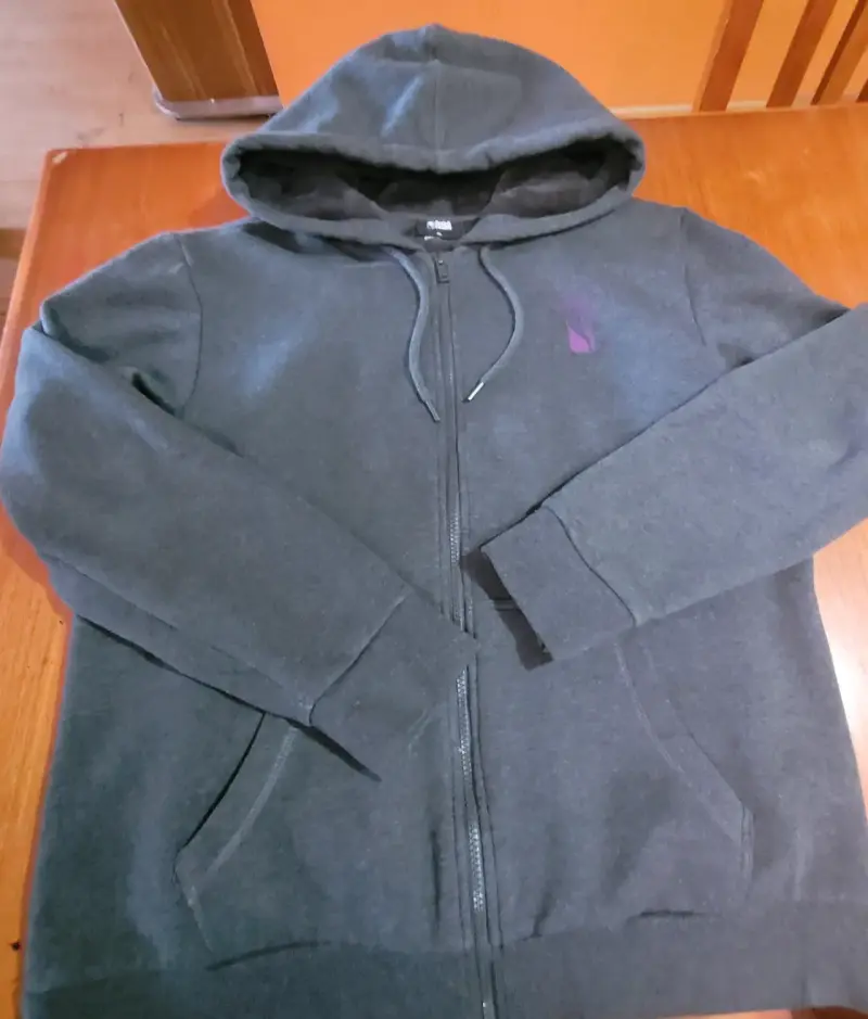 Polerón con capucha NBA gris oscuro talla XXL - 2