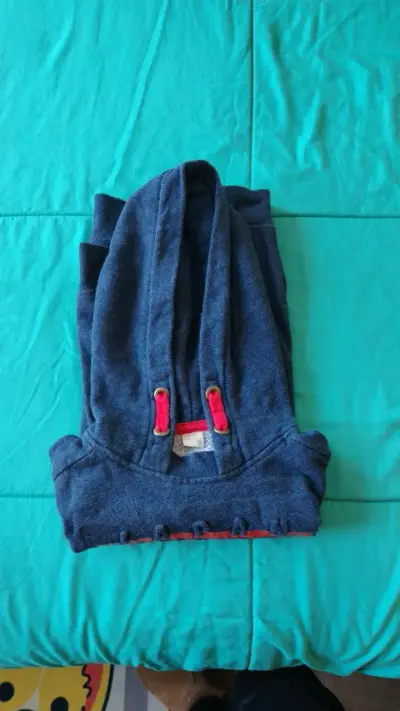Polerón con capucha Tokio azul oscuro para niño - miniatura 4