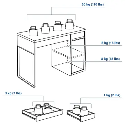 Escritorio Micke IKEA USADO - miniatura 3