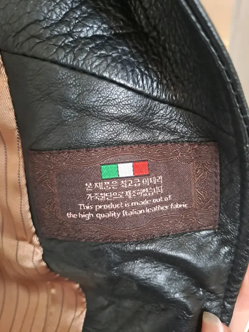 Chaqueta 100% cuero negra - 3