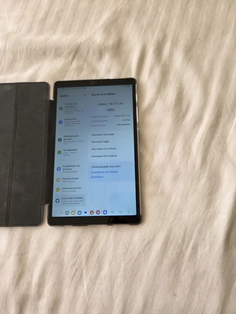 Tablet Samsung Galaxy Tab A7 Lite con funda - 2