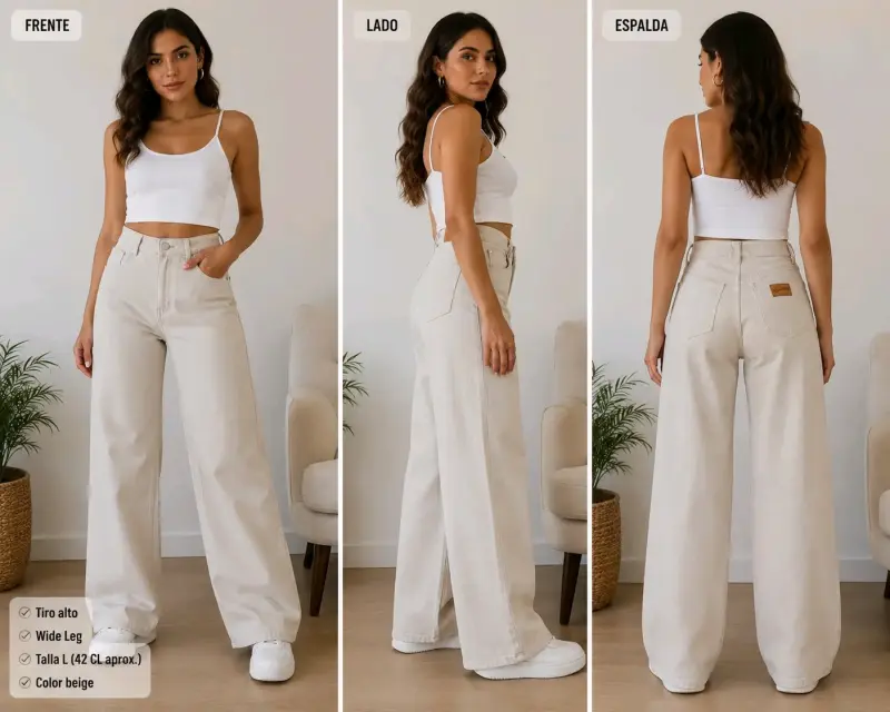 Jeans Mujer Tiro Medio Corte Recto - 6