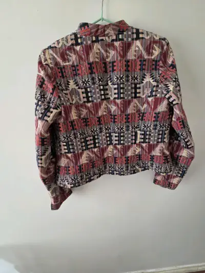 Chaqueta estampada estilo étnico para mujer - miniatura 2