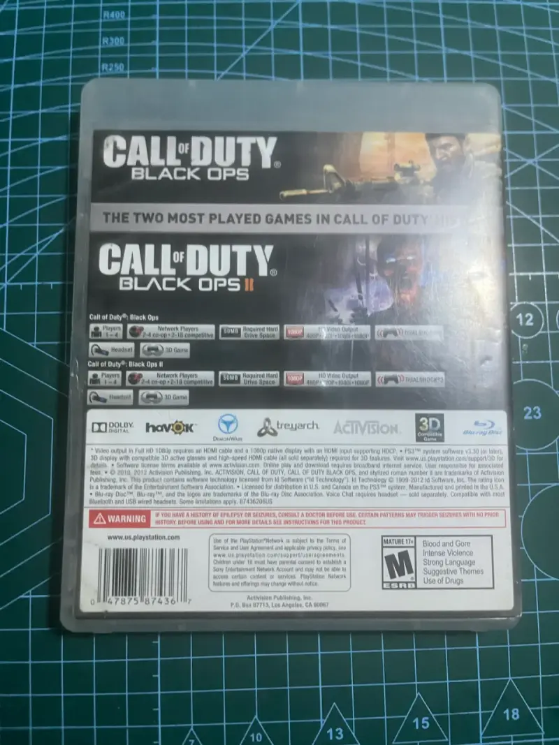 Combo Pack PS3 Call of Duty Black ops Ops I y II - 3
