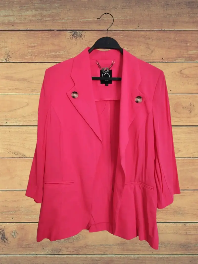 Blazer rosa fucsia para mujer elegante