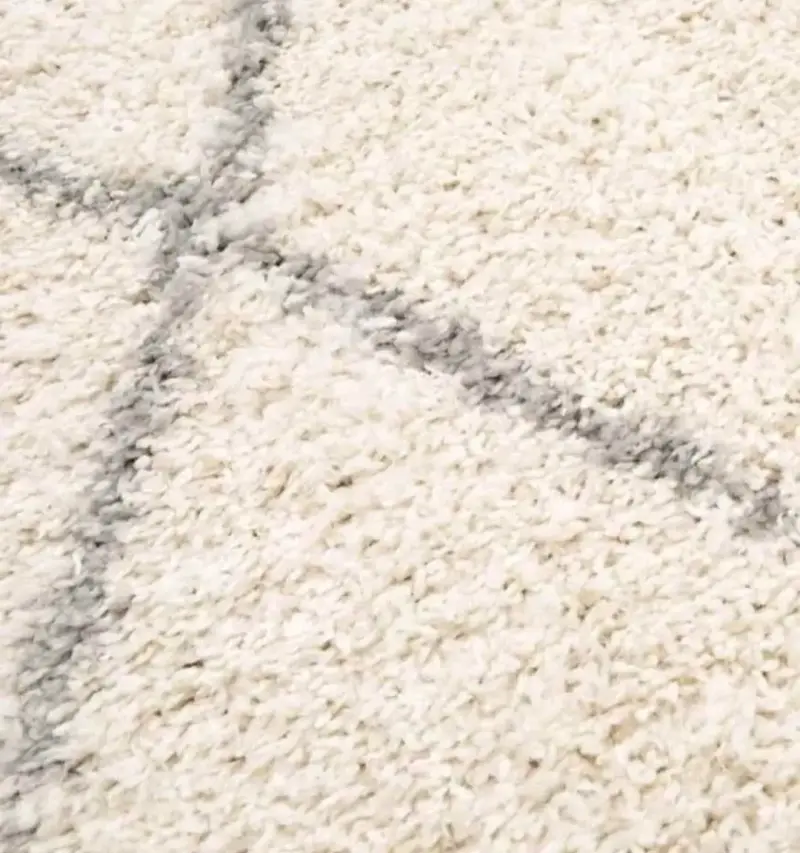 NUEVA Alfombra blanca con diseño geométrico - 3