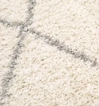 NUEVA Alfombra blanca con diseño geométrico - miniatura 3