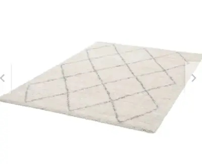 NUEVA Alfombra blanca con diseño geométrico - miniatura 4
