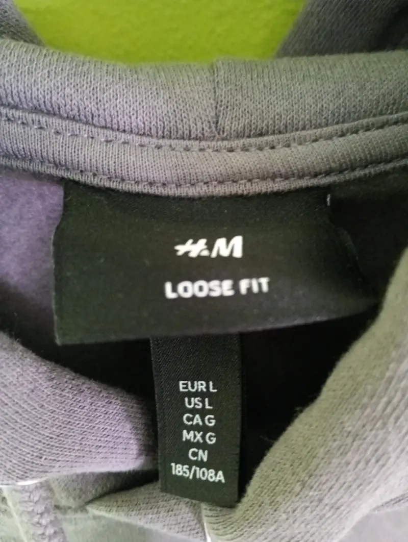 Polerón Gris HyM Loose Fit Talla L - 2
