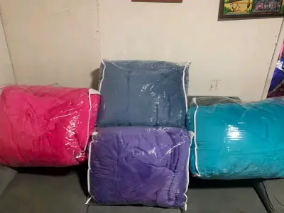 Cobertor de polar turquesa suave y cálido - miniatura 2