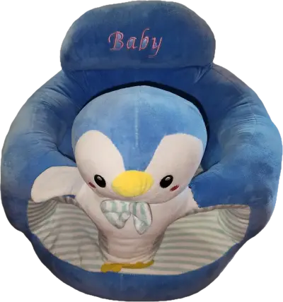 Sillón de suelo para bebé pingüino azul - miniatura 1