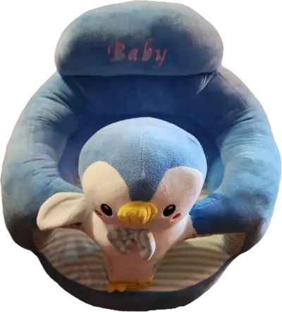 Sillón de suelo para bebé pingüino azul - miniatura 2