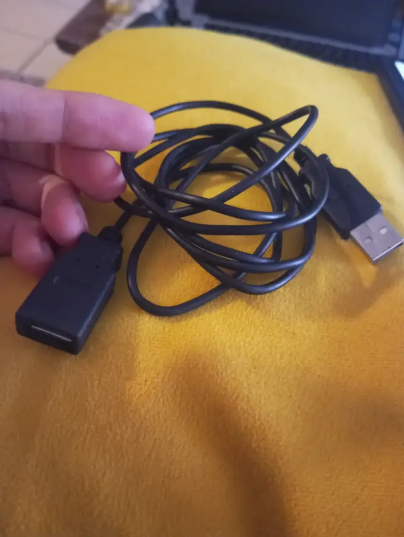 Cable USB extensión negro - 1
