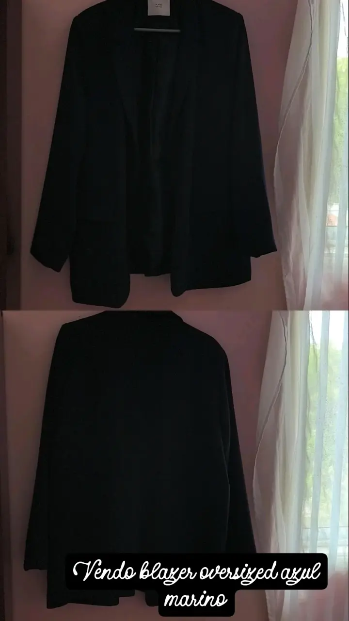 Blazer oversized azul marino para mujer
