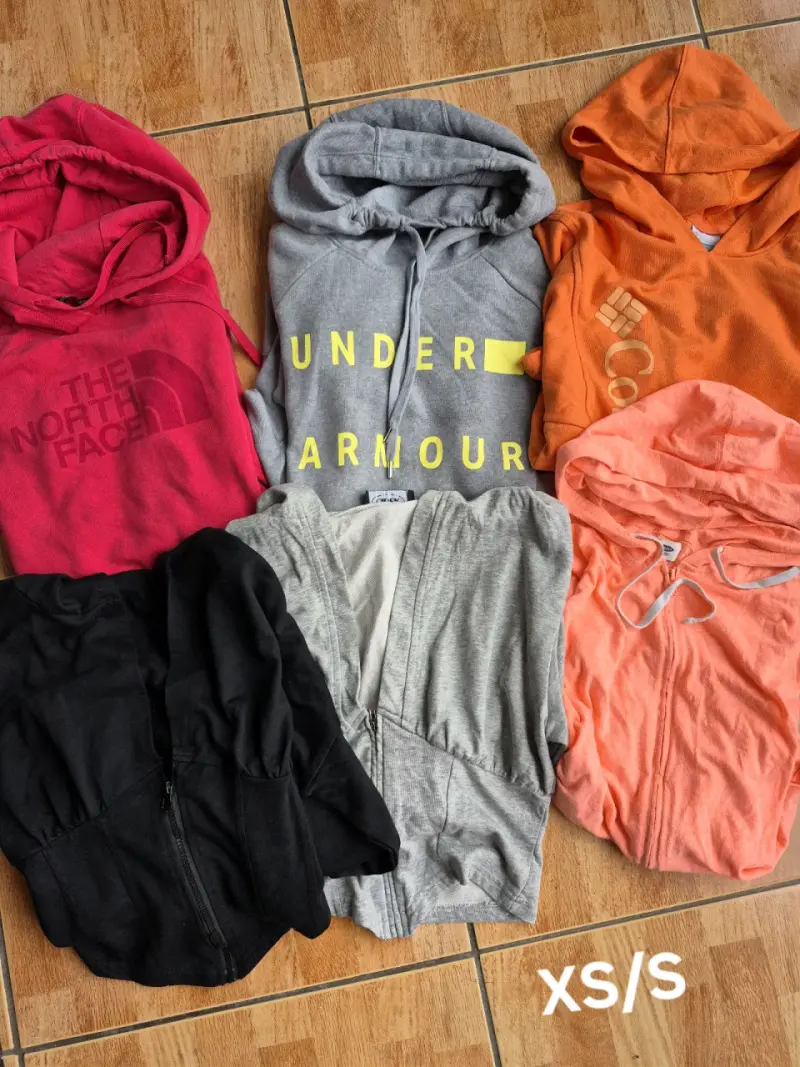 Lote de polerones de marca variados XS/S
