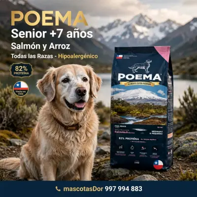 Alimento perros senior Poema salmón y arroz 12kg - miniatura 1