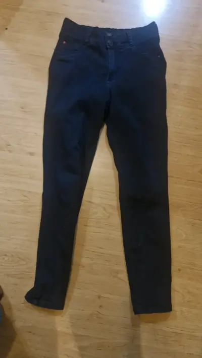 Jeans wados para mujer de mezclilla - miniatura 1