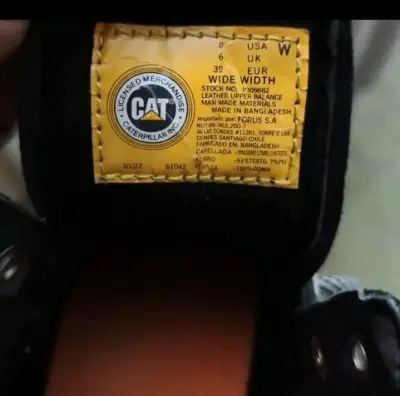 Botas de cuero negras Caterpillar para mujer - miniatura 2