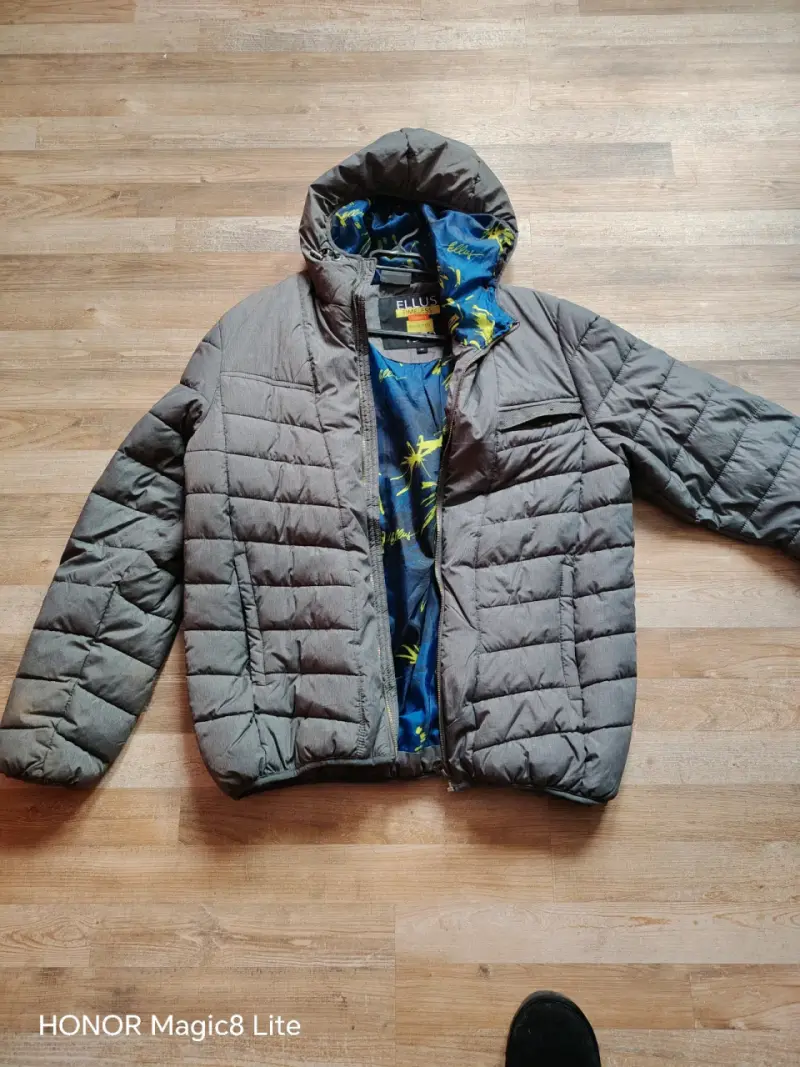 Chaqueta acolchada gris Ellus con capucha - 1