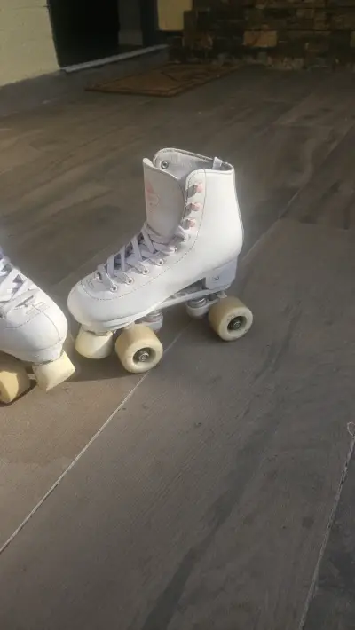 Patines de Cuatro Ruedas Oxelo Blancos Talla 35 - miniatura 2